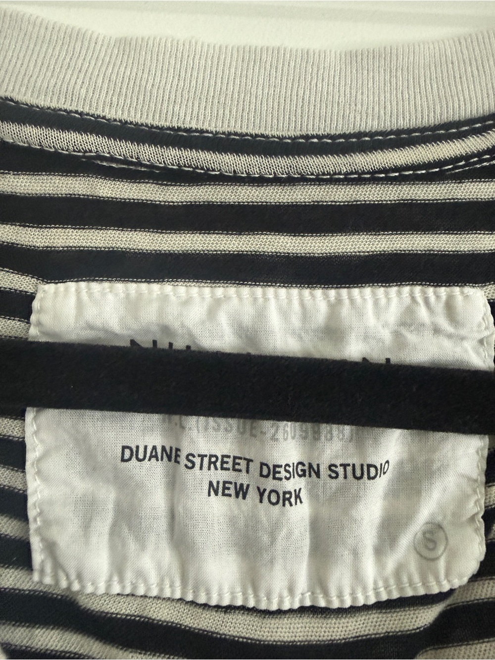 NWT Nili Lotan Brady Tee Shirt Dark Navy White Stripe 100% Cotton USA -Size S - Picture 5 of 9